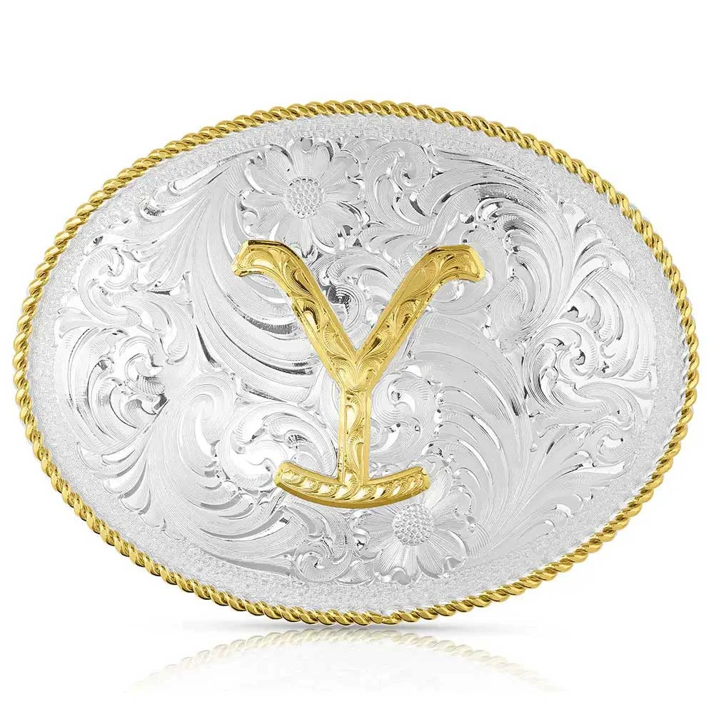 Montana Silversmiths The Yellowstone Dutton Ranch Belt Buckle 1 Montana Silversmiths The Yellowstone Dutton Ranch Belt Buckle