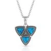 Montana Silversmiths Trilogy Trillion Turquoise Necklace