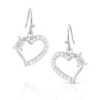 Montana Silversmiths Victory In Love Crystal Barbed Wire Earrings