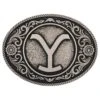 Montana Silversmiths Yellowstone Y Floral Filigree Buckle