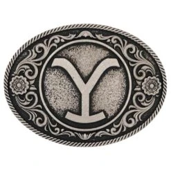 Montana Silversmiths Yellowstone Y Floral Filigree Buckle