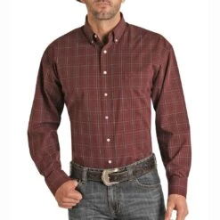 Panhandle Select Men's Check Button-Down Shirt