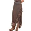 Pat Dahnke Women's Criss-Cross Fringe Maxi Skirt