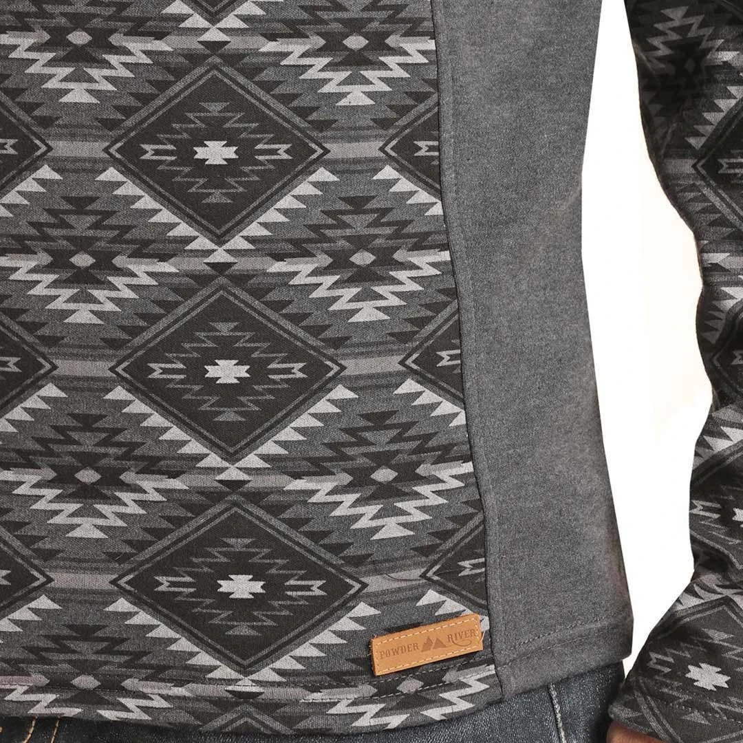 Powder River Outfitters Men's Aztec 1/4 Zip Pullover 2 Powder River Outfitters Men's Aztec 1/4 Zip Pullover - Image 2