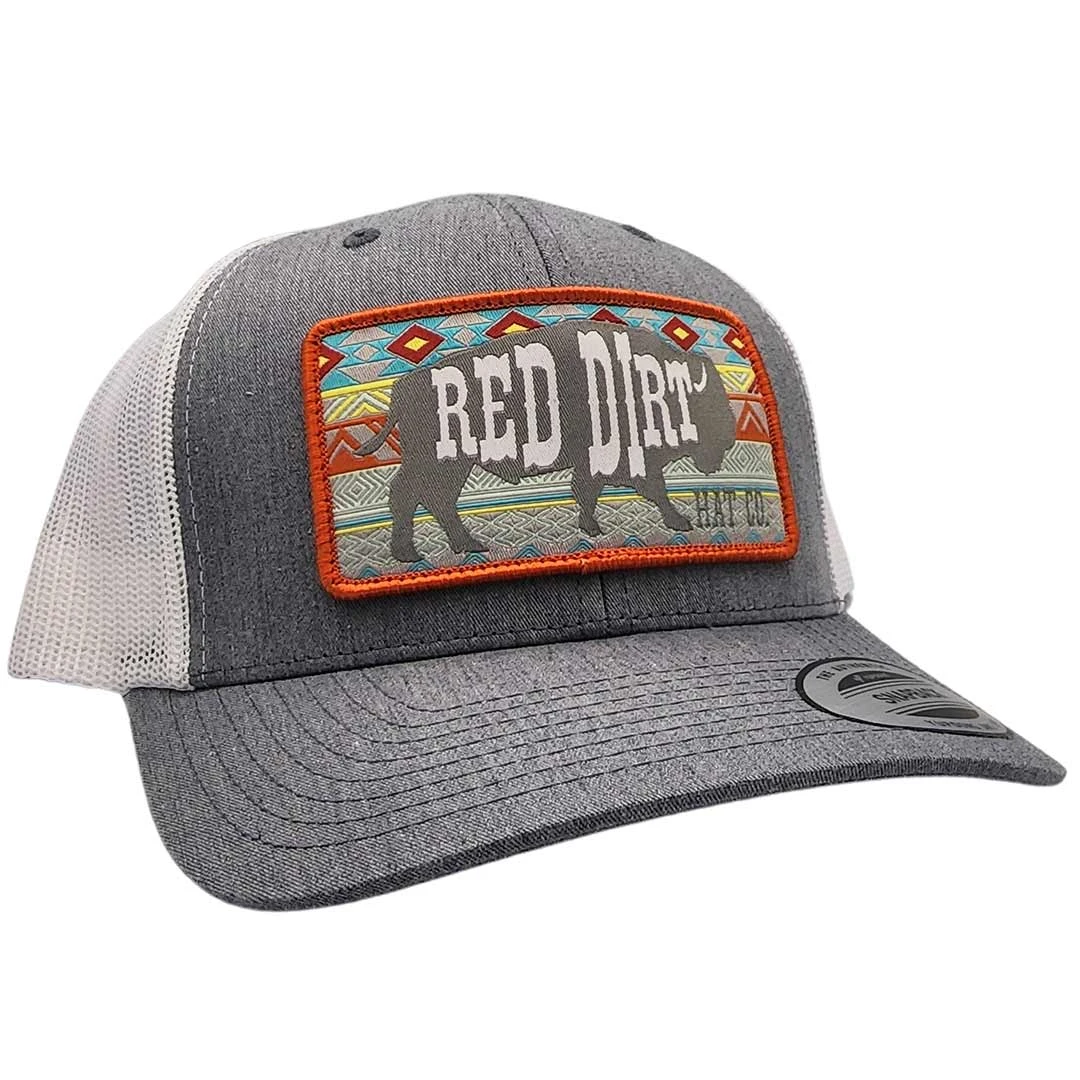 Red Dirt Hat Co Men's Aztec Buffalo Snap Back Cap 1 Red Dirt Hat Co Men's Aztec Buffalo Snap Back Cap