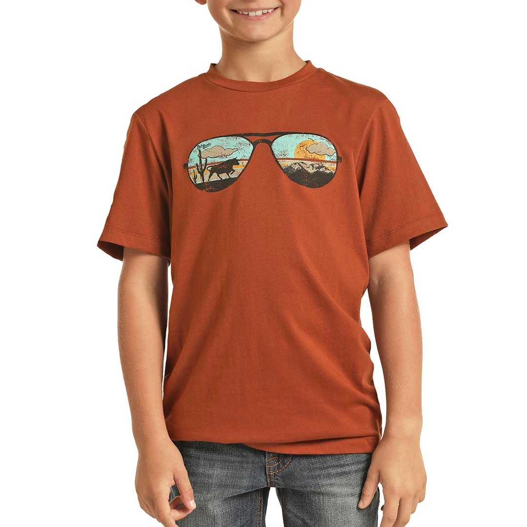 Rock & Roll Cowboy Boys' Shades Graphic T-Shirt 1 Rock & Roll Cowboy Boys' Shades Graphic T-Shirt