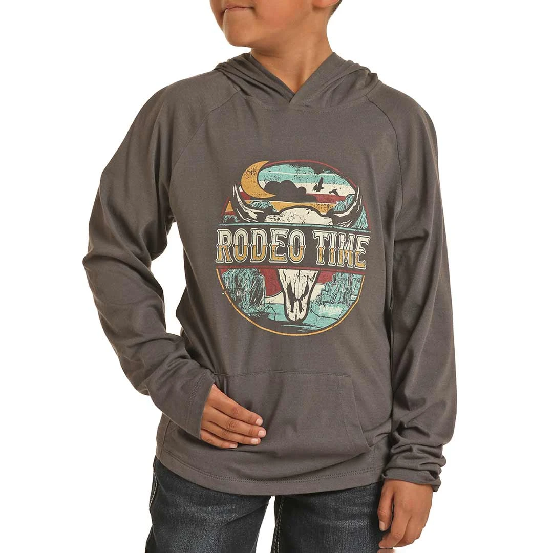 Rock & Roll Cowboy Boys' Dale Brisby Rodeo Time Graphic Hoodie 1 Rock & Roll Cowboy Boys' Dale Brisby Rodeo Time Graphic Hoodie