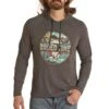 Rock & Roll Cowboy Men's Dale Brisby Skull Graphic Hoodie