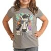 Rock & Roll Cowgirl Girls' Metallic Horse Graphic T-shirt