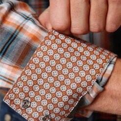 Roper Men's Copper Ridge Plaid Shirt -Western Cowboy Equipment Store roper men s copper ridge plaid shirt