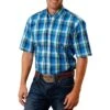 Roper Men's Short Sleeve Amarillo Plaid Button-Down Shirt