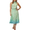 Roper Women's Floral Print High Neck Midi Dress
