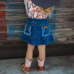 Shea Baby Toddler Girls' Jean Skirt -Western Cowboy Equipment Store shea baby toddler girls jean skirt