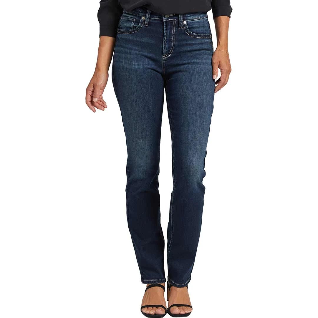 Silver Jeans Women's Avery High Rise Straight Leg Jeans 3 Silver Jeans Women's Avery High Rise Straight Leg Jeans - Image 3