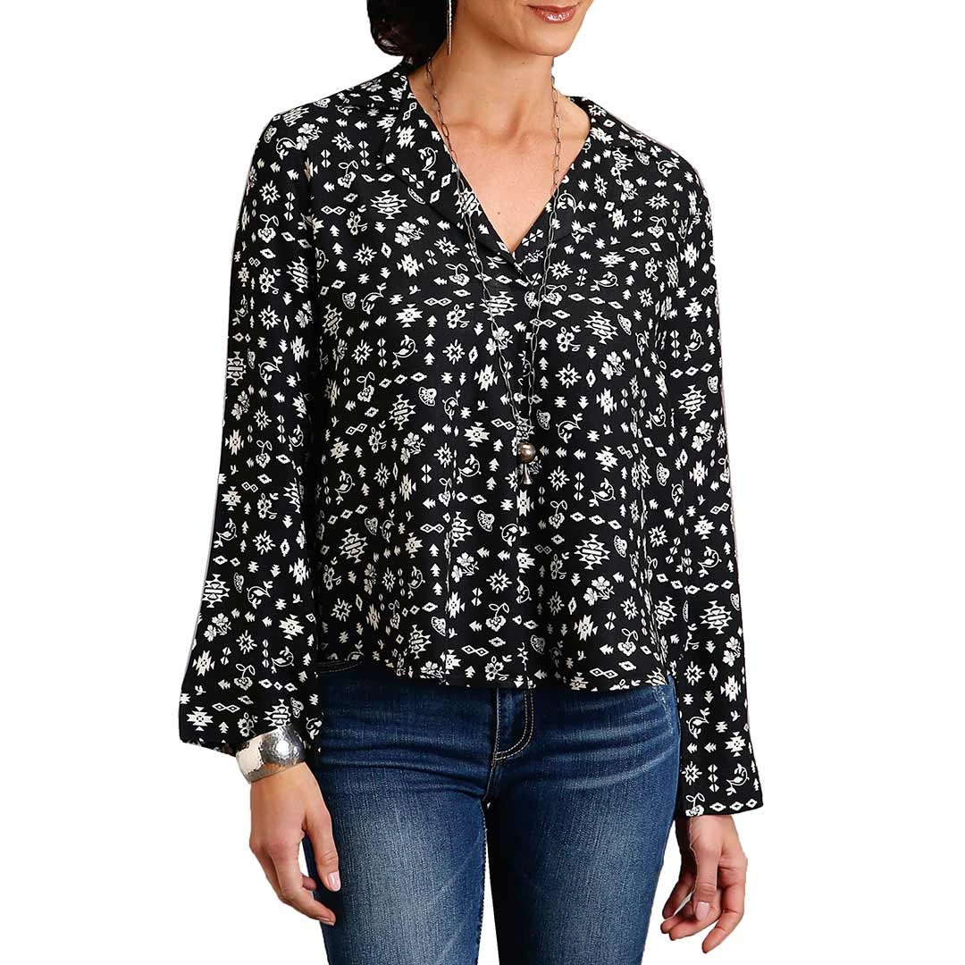 Stetson Women's Southwest Print Blouse 1 Stetson Women's Southwest Print Blouse