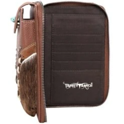 Trinity Ranch Hair-On Cowhide Phone Wallet/Crossbody -Western Cowboy Equipment Store trinity ranch hair on cowhide phone wallet crossbody