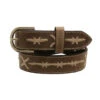 Twisted X Kids' Embroidered X Distressed Leather Belt