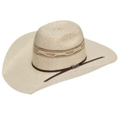 Twister Rounded Brick Bangora Straw Cowboy Hat