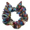 Watuko Bamboo Leaf Print Tie Scrunchie