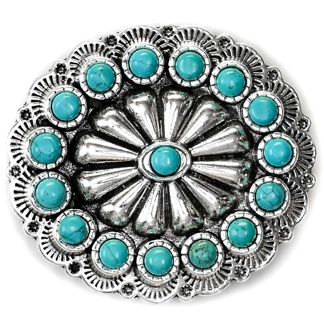 West & Co Jewelry Round Concho Belt Buckle 1 West & Co Jewelry Round Concho Belt Buckle