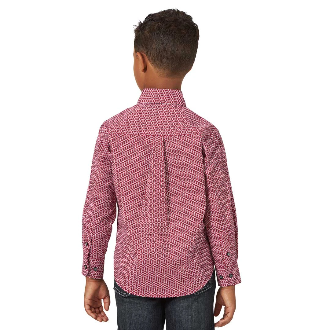 Wrangler Boys' George Strait Geometric Print Shirt 2 Wrangler Boys' George Strait Geometric Print Shirt - Image 2