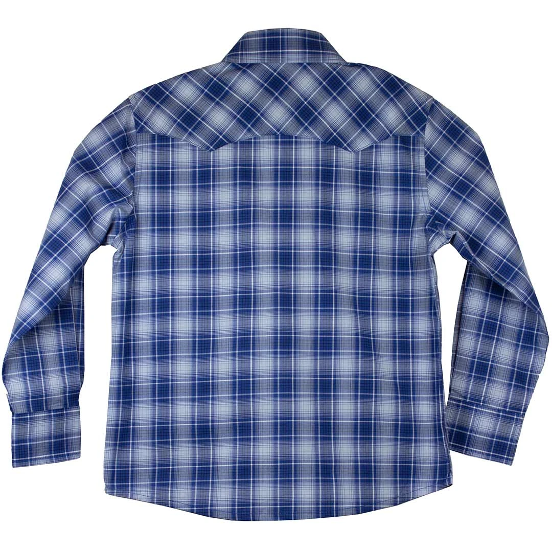 Wrangler Boys' Retro Sawtooth Pocket Plaid Snap Shirt 2 Wrangler Boys' Retro Sawtooth Pocket Plaid Snap Shirt - Image 2