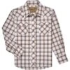 Wrangler Boys' Retro Sawtooth Pocket Plaid Snap Shirt