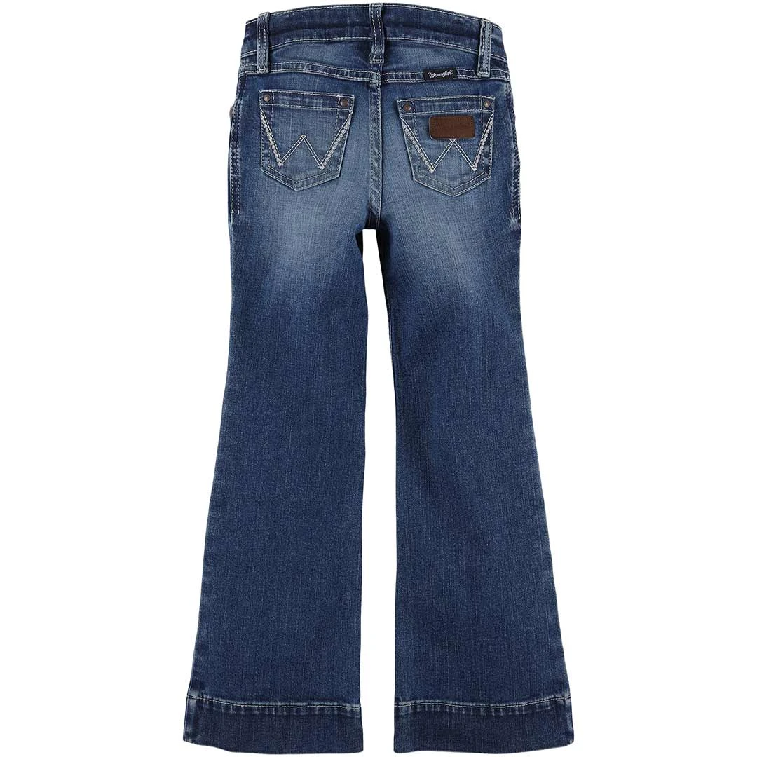 Wrangler Girls' Wide Leg Trouser Jeans 1 Wrangler Girls' Wide Leg Trouser Jeans