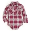 Wrangler Baby Girls' Aztec Plaid Onesie