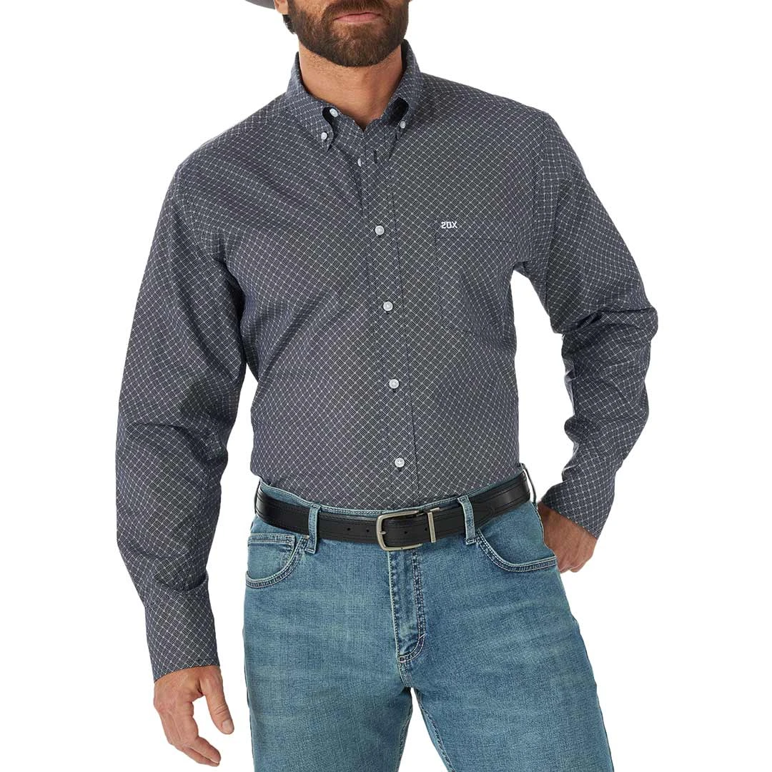 Wrangler Men's 20X Competition Button-Down Print Shirt 1 Wrangler Men's 20X Competition Button-Down Print Shirt