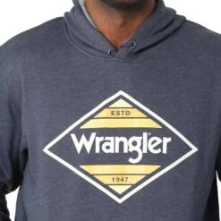 Wrangler Men's Triangle Frame Logo Hoodie -Western Cowboy Equipment Store wrangler men s triangle frame logo hoodie