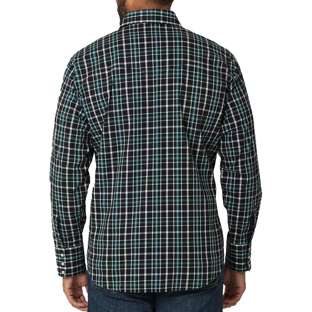 Wrangler Men's Wrinkle Resist Plaid Snap Shirt 2 Wrangler Men's Wrinkle Resist Plaid Snap Shirt - Image 2