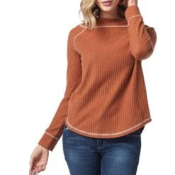 Wrangler Women's Essential Raglan Boat Neck Sweater