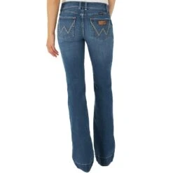 Wrangler Women's Retro Mae Wide Leg Trouser Jeans