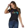 Wrangler Women's Retro Rainbow Horse Slim Fit Tee