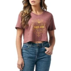 Wrangler X Yellowstone Women's Ranch Hand Cropped T-Shirt