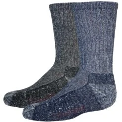 Wrangler Youth 2 Pack Cotton Crew Socks