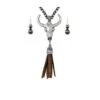 Wyo-Horse Women's Steer Skull Fringe Jewelry Set